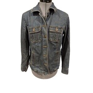 Croft & Barrow Women's‎ Size Small Dark Wash Stretch Classic Jean Jacket